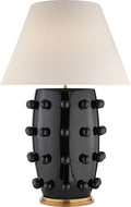 Linden Table Lamp | Black | Linen Shade