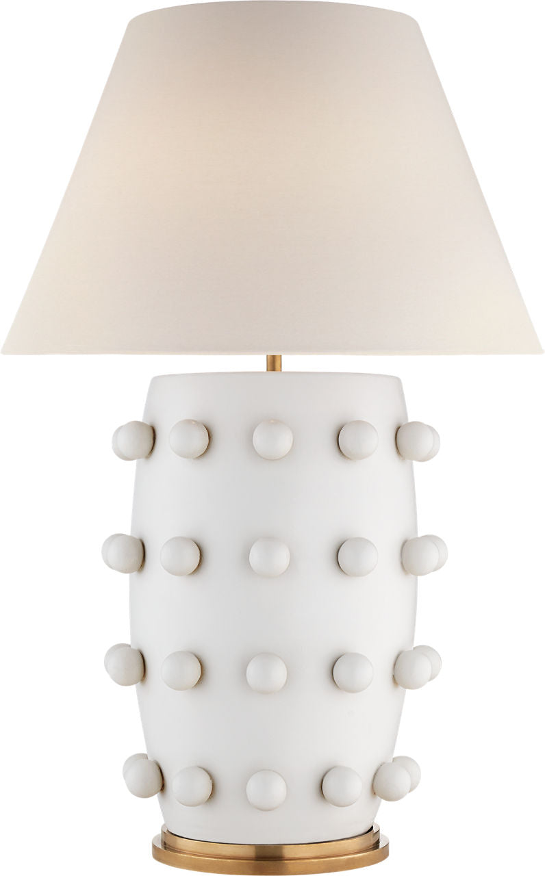 Linden Table Lamp | Plaster White | Linen Shade