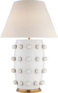 Linden Table Lamp | Plaster White | Linen Shade