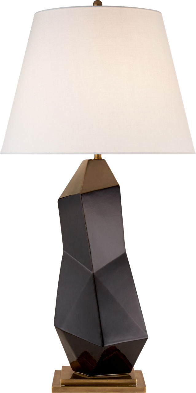 Bayliss Table Lamp | Black | Linen Shade