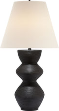 Utopia Table Lamp | Aged Iron | Linen Shade