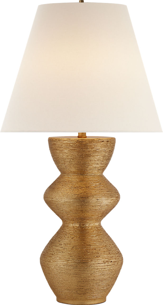 Utopia Table Lamp | Gild | Linen Shade