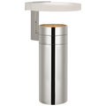 Melange 9" Rechargeable Floating Disc Accent Lamp | Polished Nickel | Alabaster