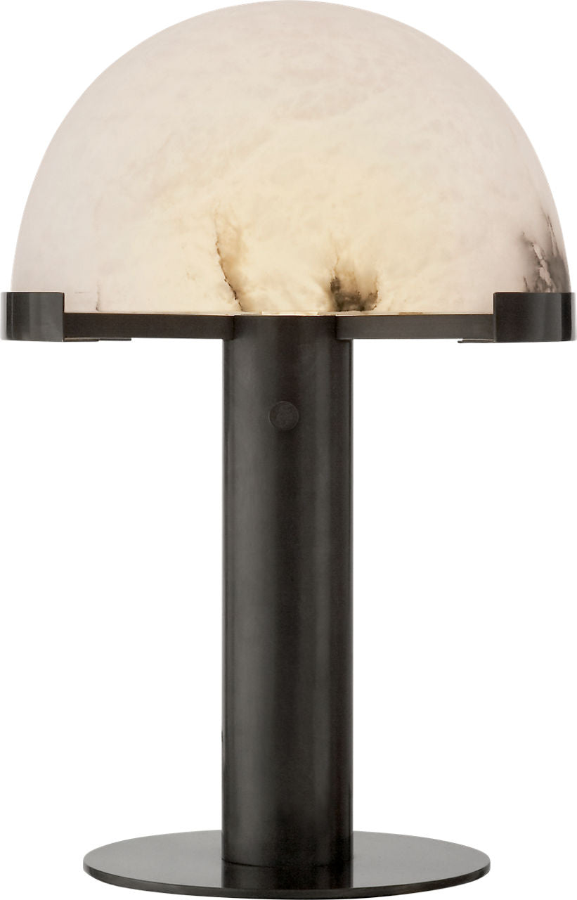 Melange Desk Lamp | Bronze | Alabaster Shade