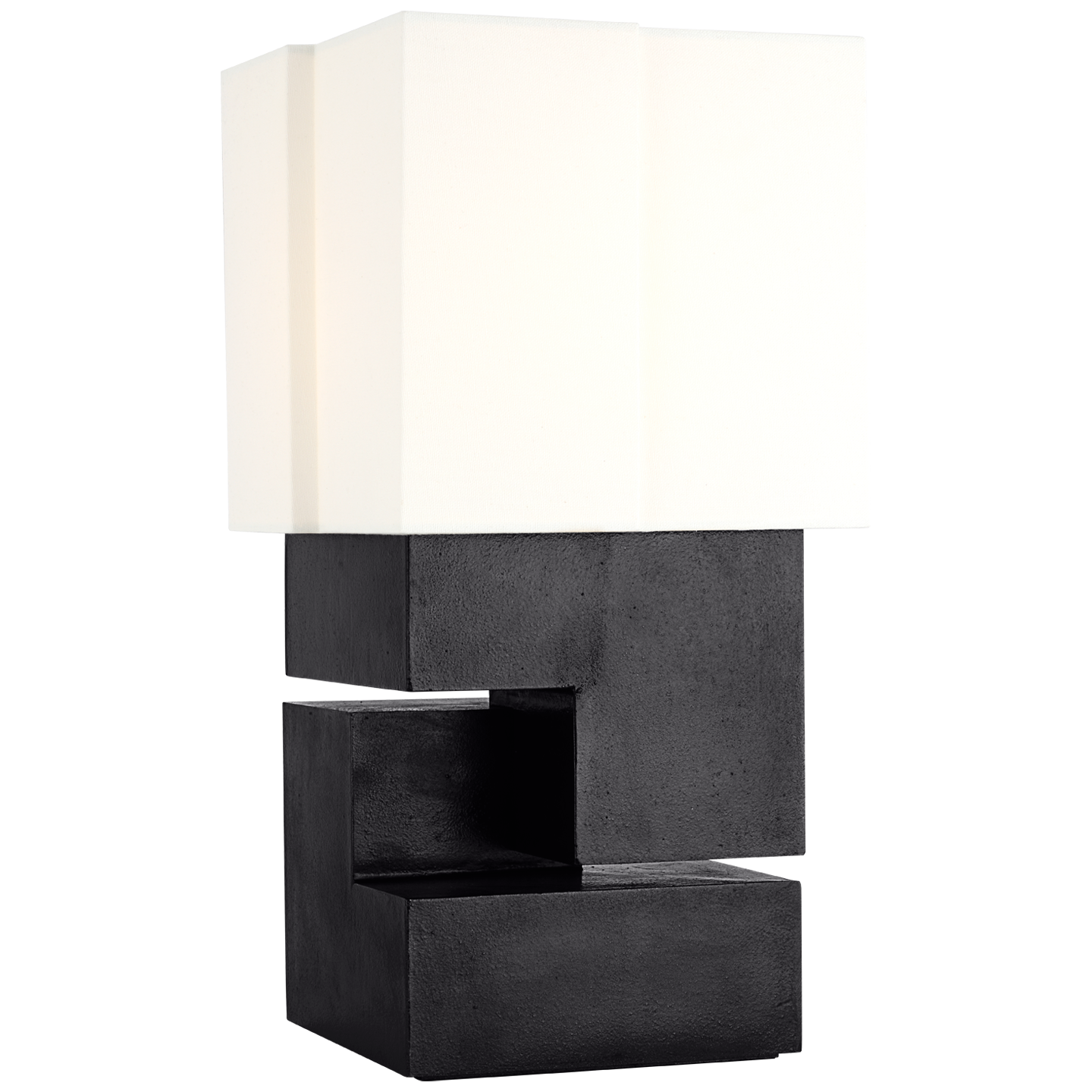 Nucleo 18" Table Lamp | Museum Black | Linen Shade