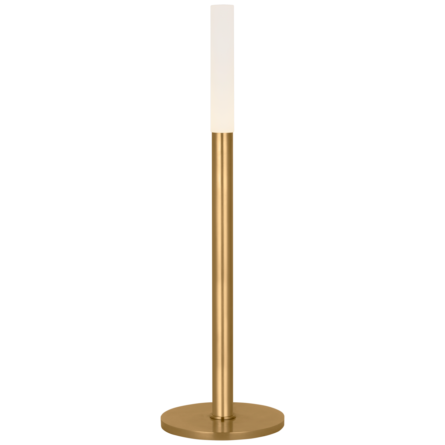 Rousseau 20" Table Lamp | Antique-Burnished Brass | Etched Crystal