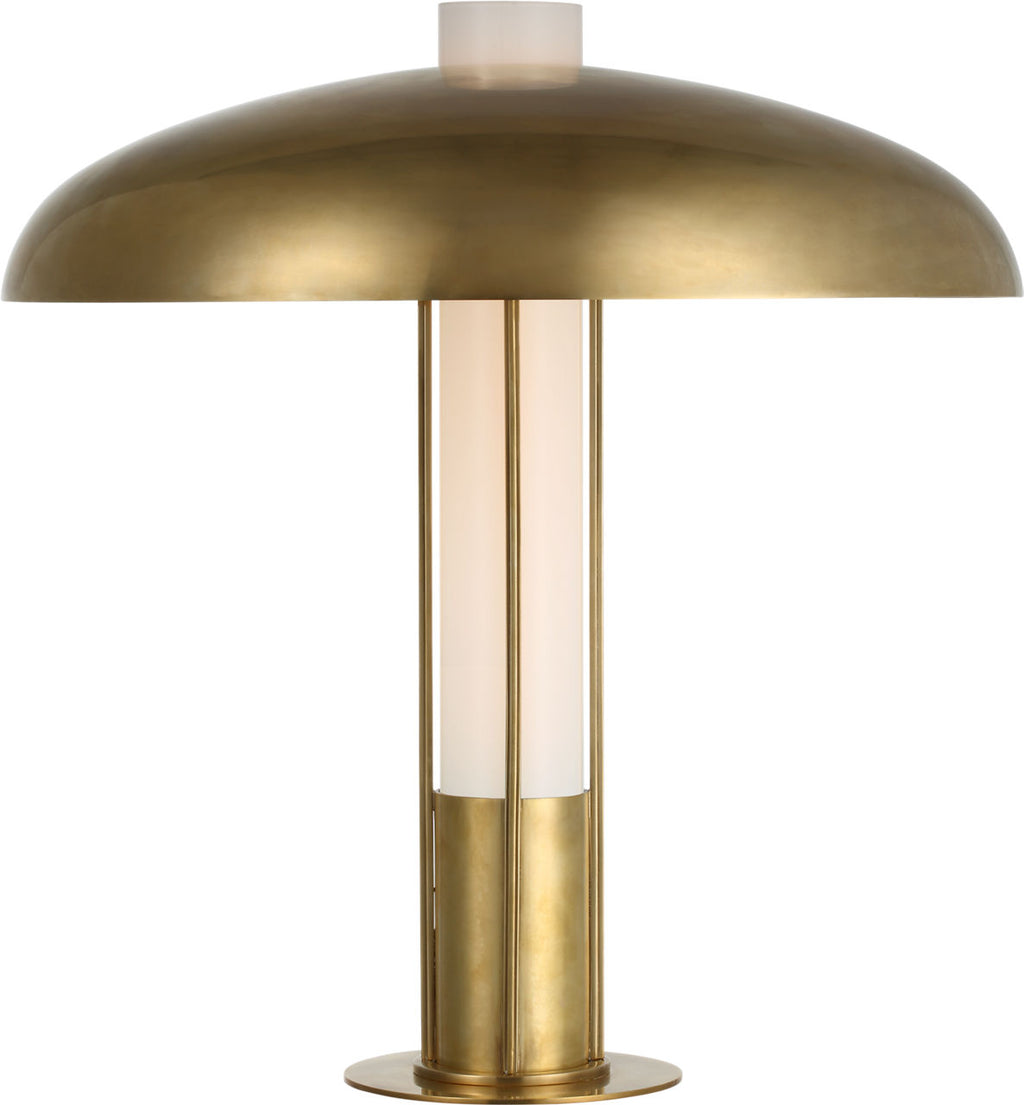 Troye Medium Table Lamp | Antique-Burnished Brass | Antique-Burnished Brass Shade