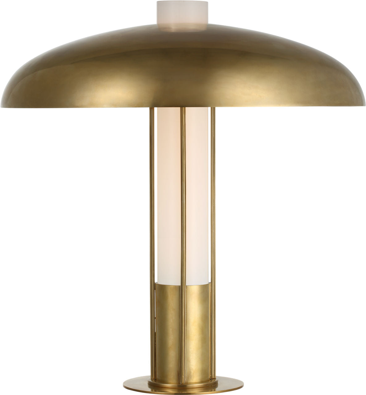 Troye Medium Table Lamp | Antique-Burnished Brass | Antique-Burnished Brass Shade