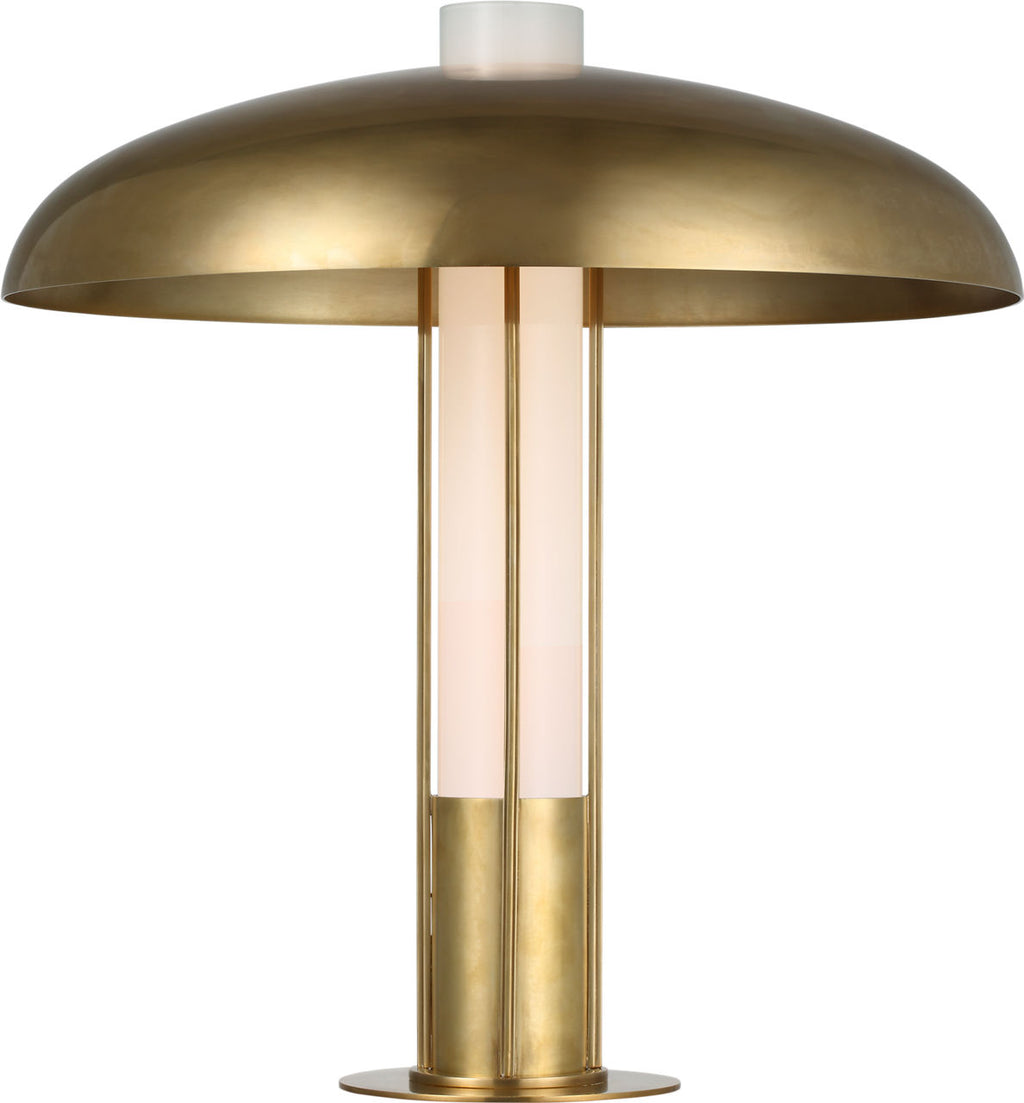 Troye Medium Table Lamp | Antique-Burnished Brass | Antique-Burnished Brass Shade