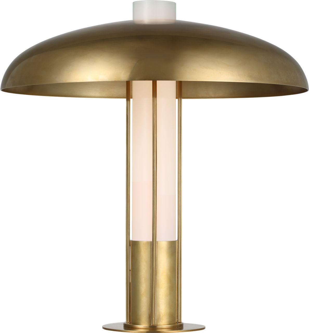 Troye Medium Table Lamp | Antique-Burnished Brass | Antique-Burnished Brass Shade