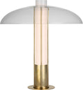 Troye Medium Table Lamp | Antique-Burnished Brass | Clear Glass