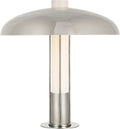 Troye Medium Table Lamp | Polished Nickel | Polished Nickel Shade