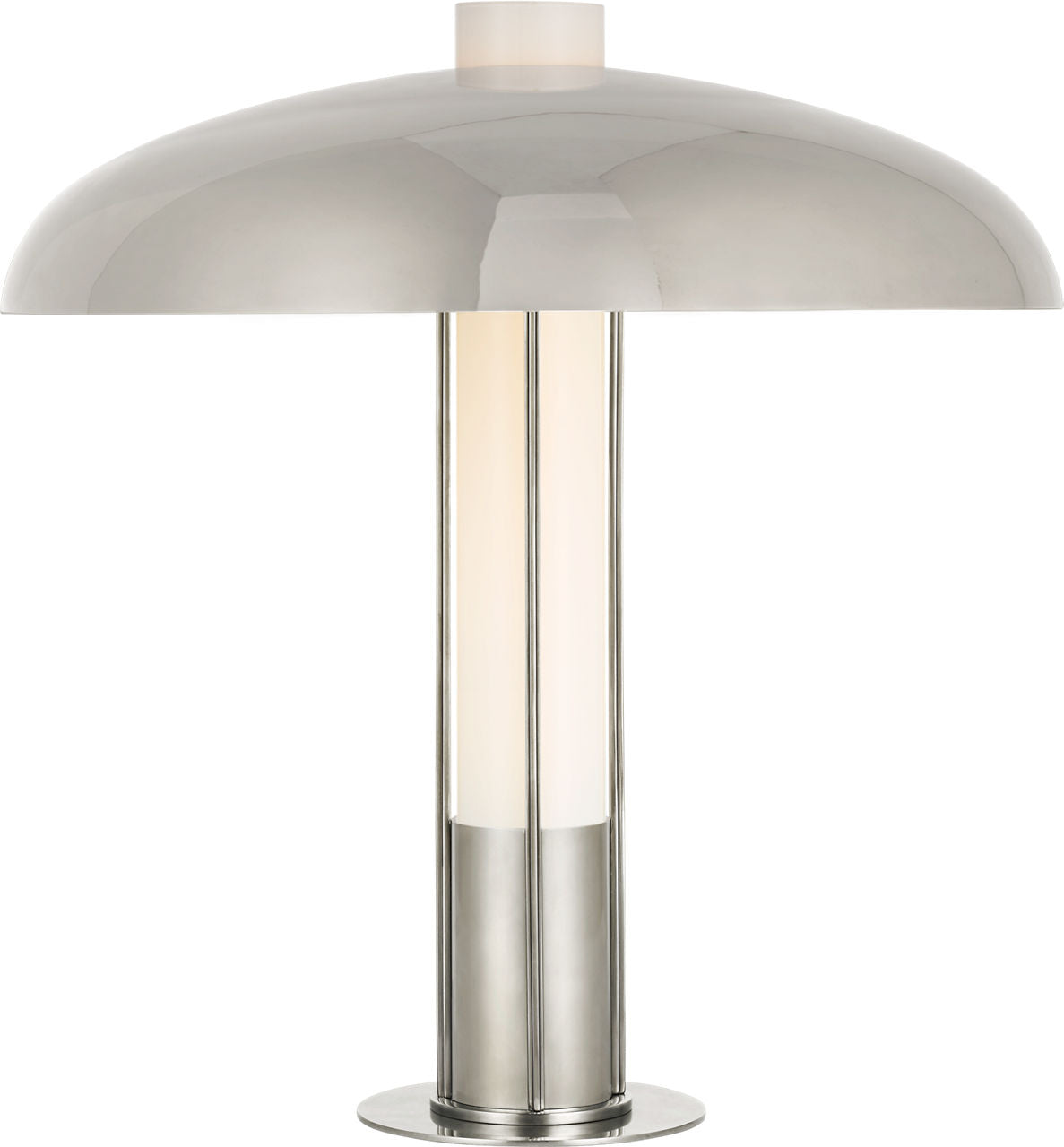 Troye Medium Table Lamp | Polished Nickel | Polished Nickel Shade