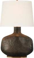 Beton Large Table Lamp | Crystal Bronze Ceramic | Linen Shade