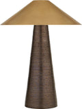 Miramar Accent Lamp | Crystal Bronze | Antique-Burnished Brass Shade