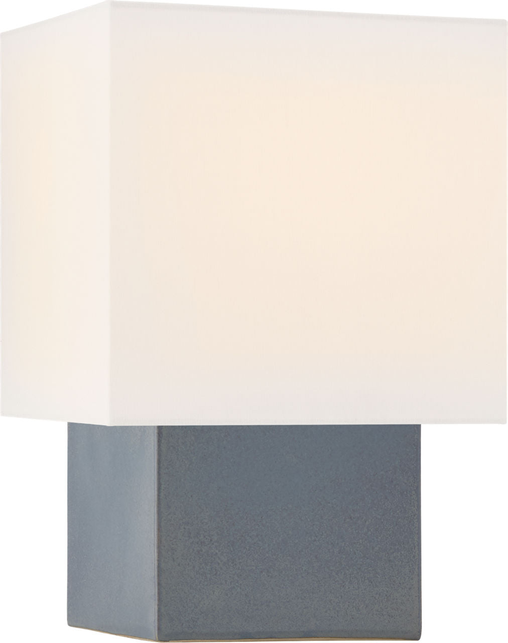 Pari Small Square Table Lamp | Cloudy Blue | Linen Shade