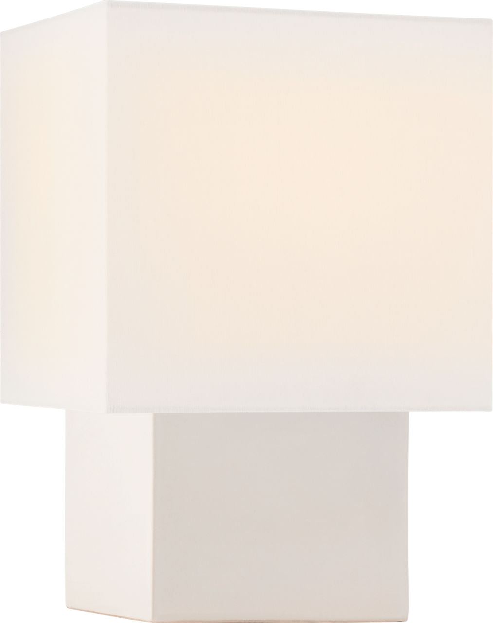 Pari Small Square Table Lamp | Ivory | Linen Shade