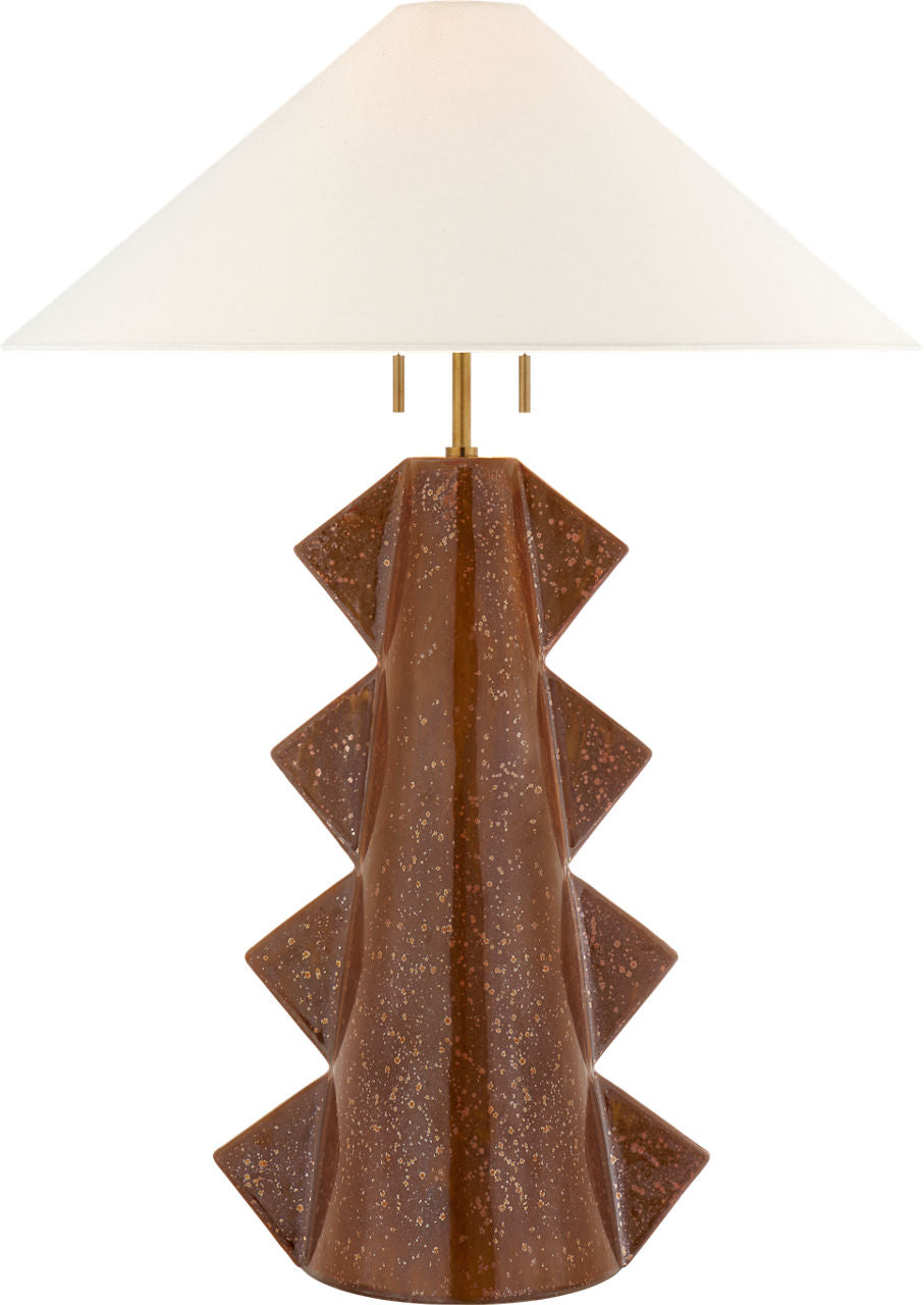 Senso Large Table Lamp | Autumn Copper | Linen Shade