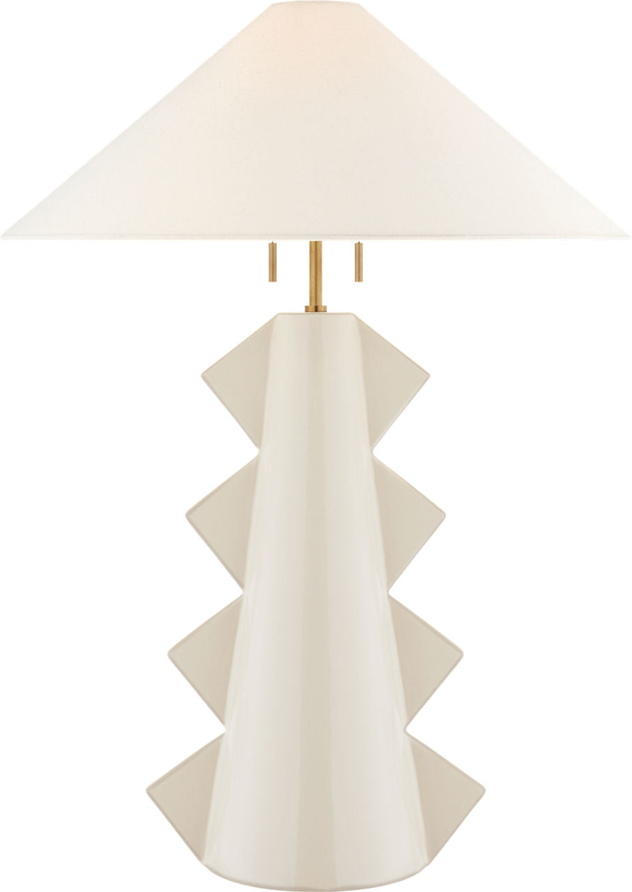 Senso Large Table Lamp | Ivory | Linen Shade