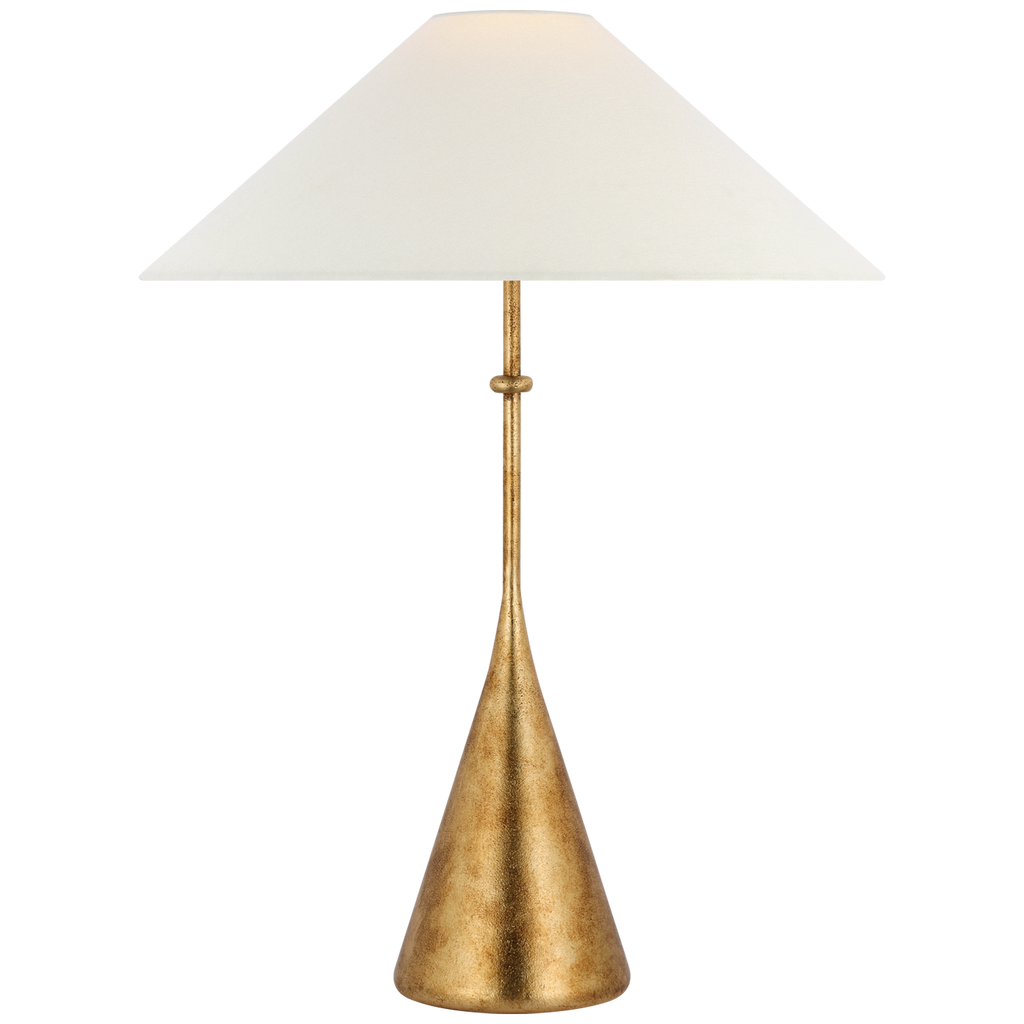 Zealous 30" Table Lamp | Museum Gild | Linen Shade