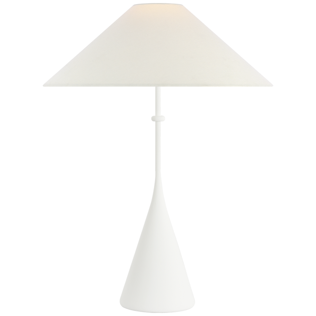 Zealous 30" Table Lamp | Museum White | Linen Shade