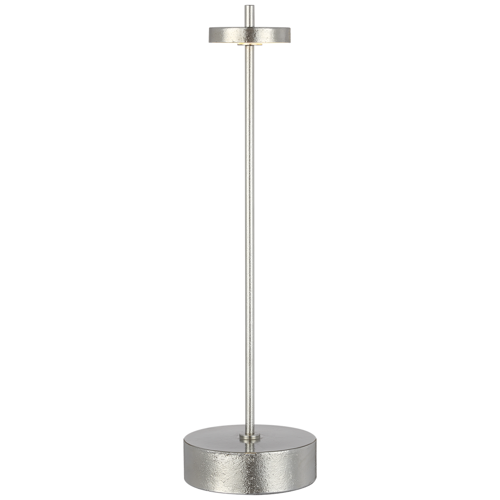 Sene 12" Rechargeable Table Lamp | Museum Nickel