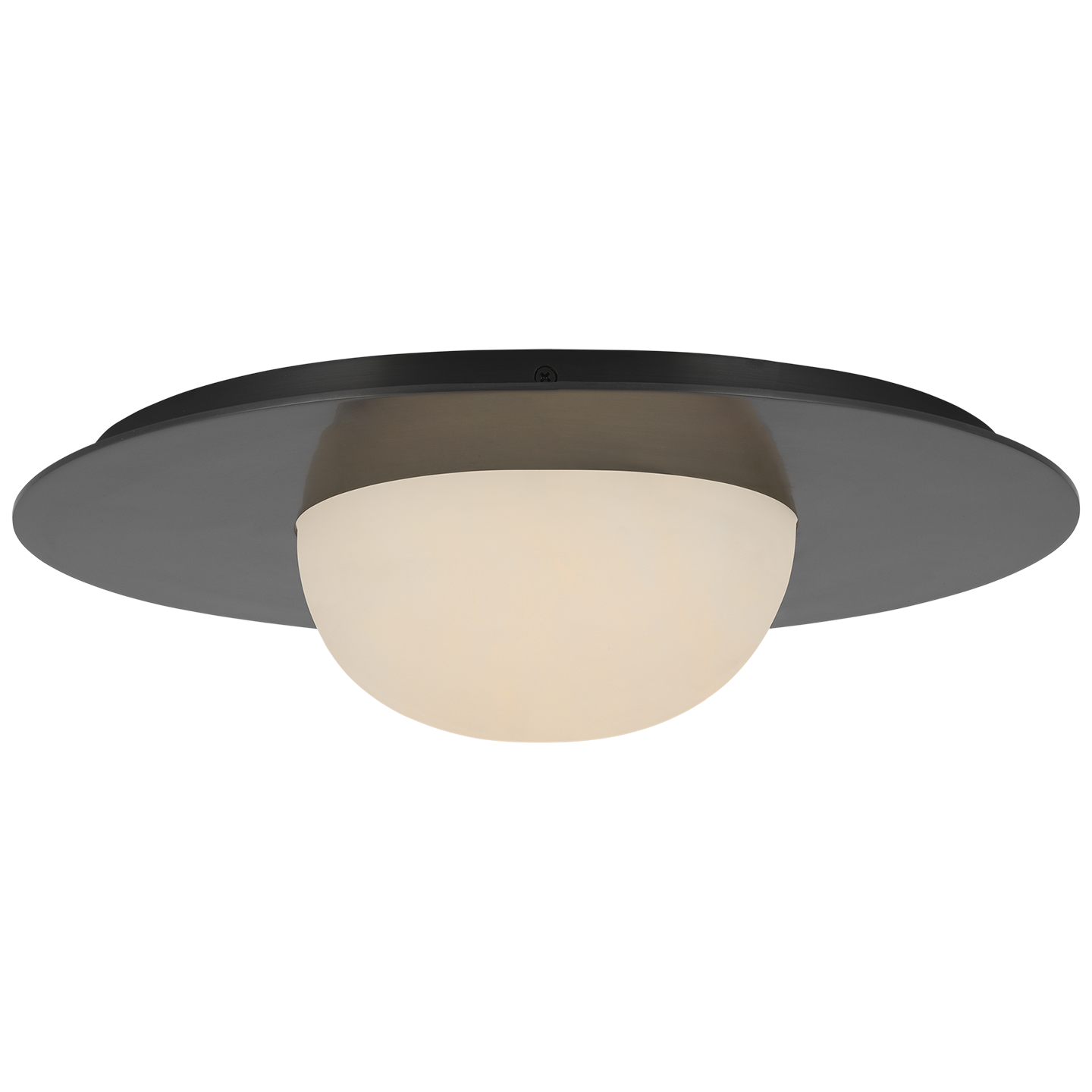 Fosse 15" Flush Mount | Bronze | Alabaster