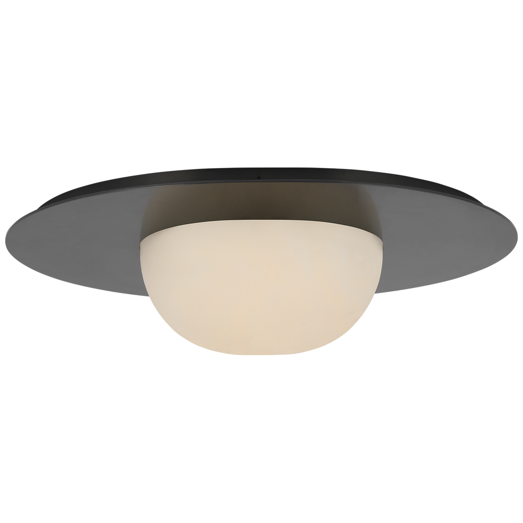 Fosse 21" Flush Mount | Bronze | Alabaster
