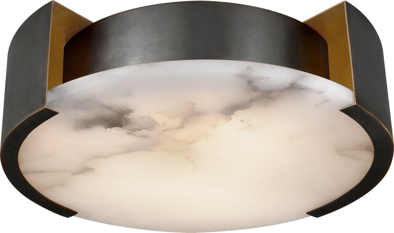 Melange Small Flush Mount | Bronze | Alabaster