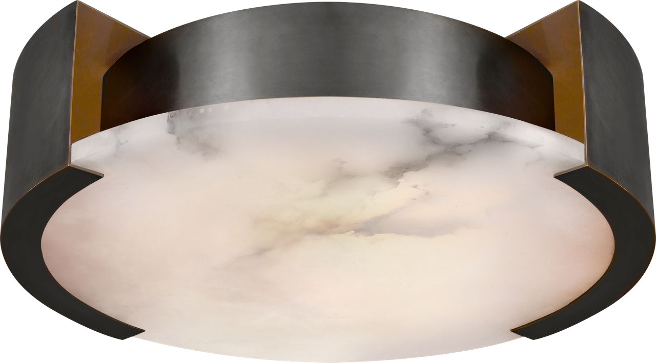 Melange Large Flush Mount | Bronze | Alabaster