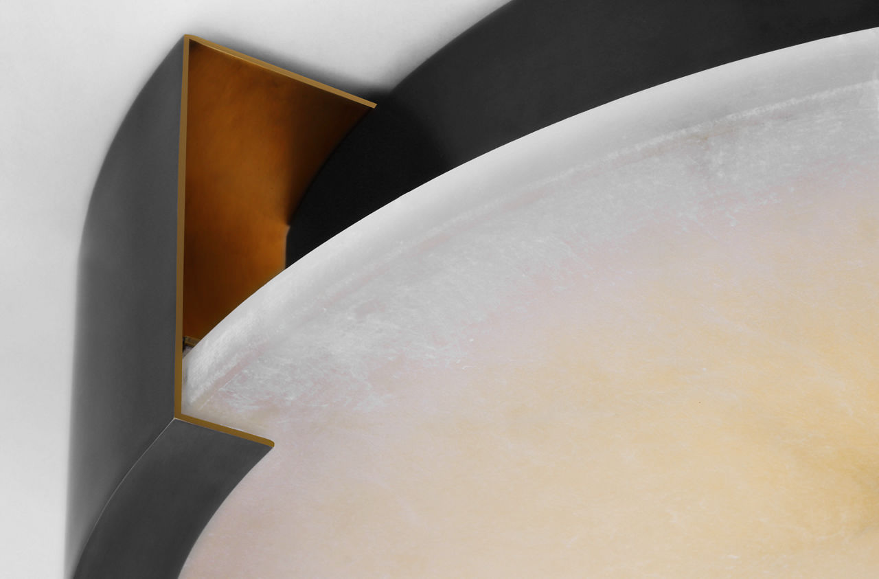 Melange X-Large Flush Mount | Bronze | Alabaster