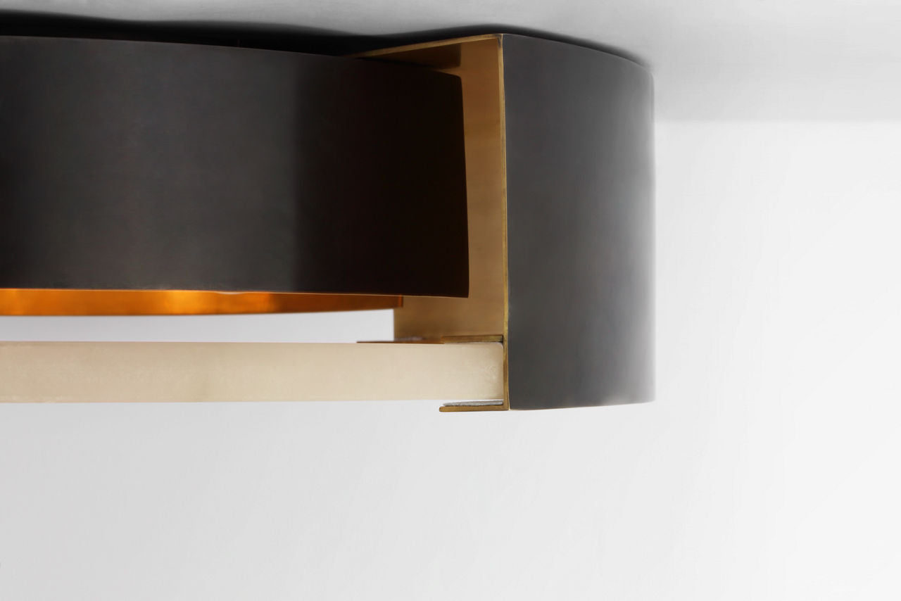 Melange X-Large Flush Mount | Bronze | Alabaster