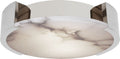 Melange X-Large Flush Mount | Polished Nickel | Alabaster
