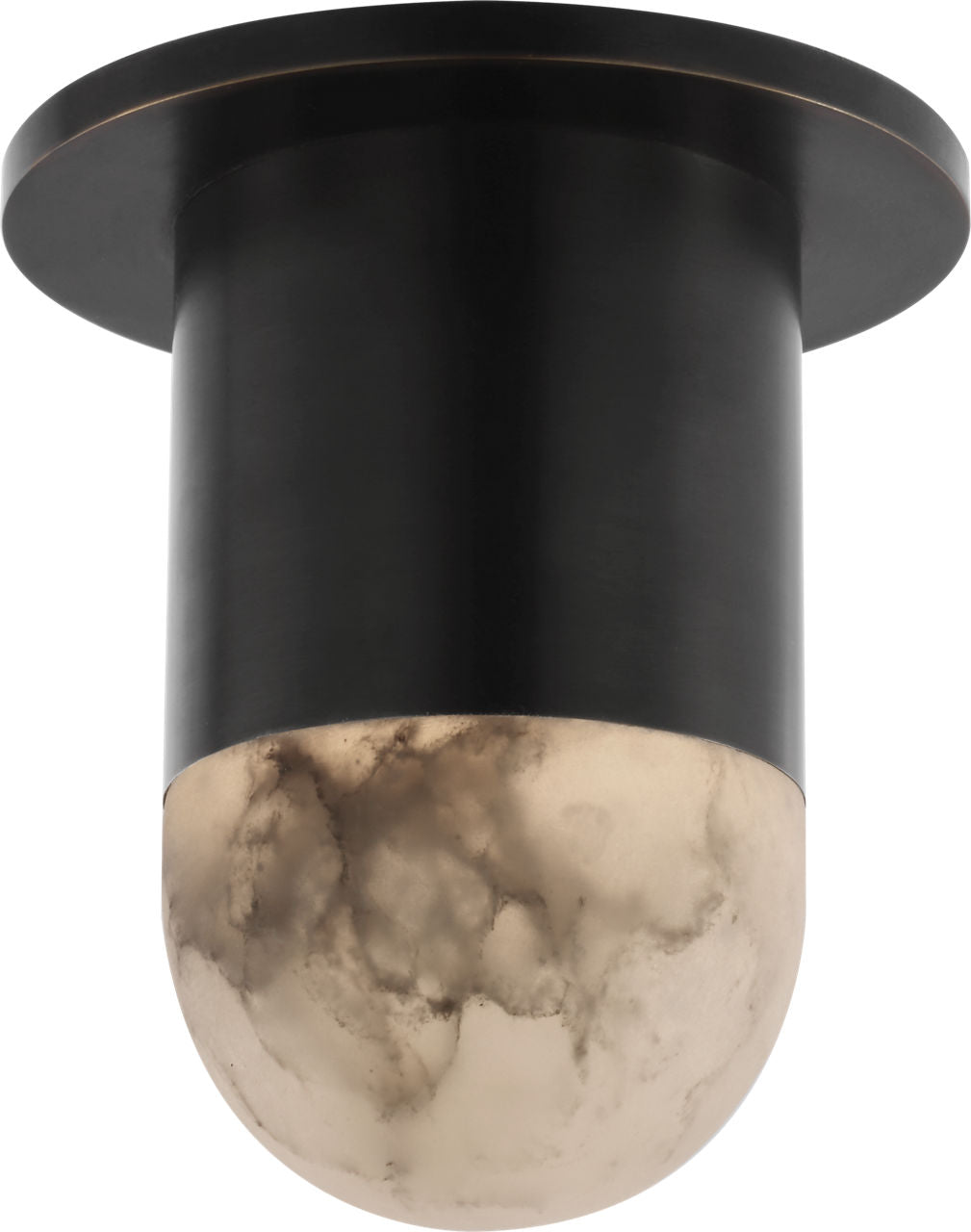 Melange Mini Monopoint Flush Mount | Bronze | Alabaster
