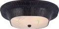 Utopia Round Flush Mount | Aged Iron | Fractured Glass