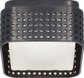 Precision 4.5" Solitaire Flush Mount | Bronze | Clouded Glass