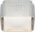 Precision 4.5" Solitaire Flush Mount | Polished Nickel | Clouded Glass