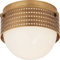Precision 4.5" Solitaire | Antique-Burnished Brass | White Glass