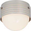 Precision 4.5" Solitaire | Polished Nickel | White Glass