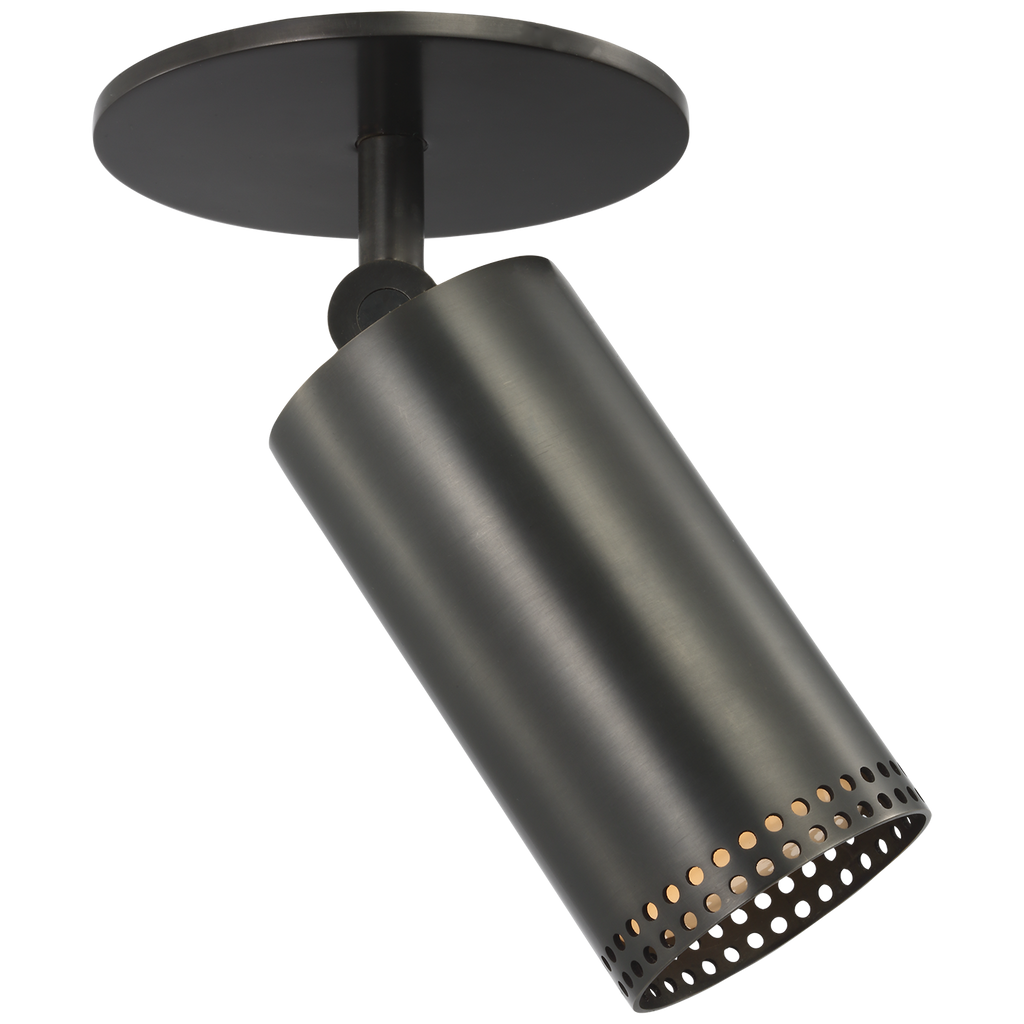 Precision 3" Directional Monopoint Flush Mount | Bronze | White Glass