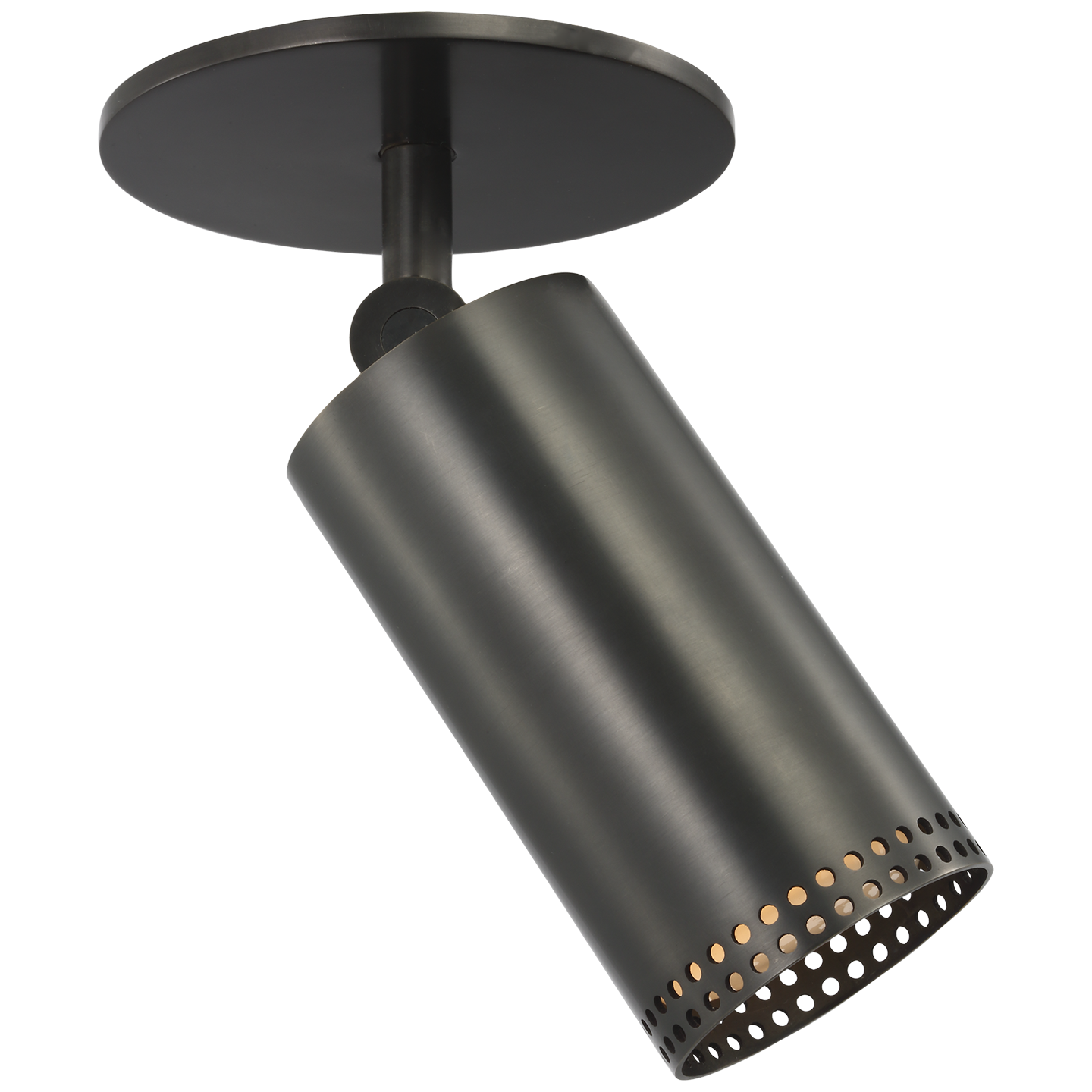 Precision 3" Directional Monopoint Flush Mount | Bronze | White Glass
