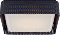 Precision 12.5" Square Flush Mount | Bronze | White Glass