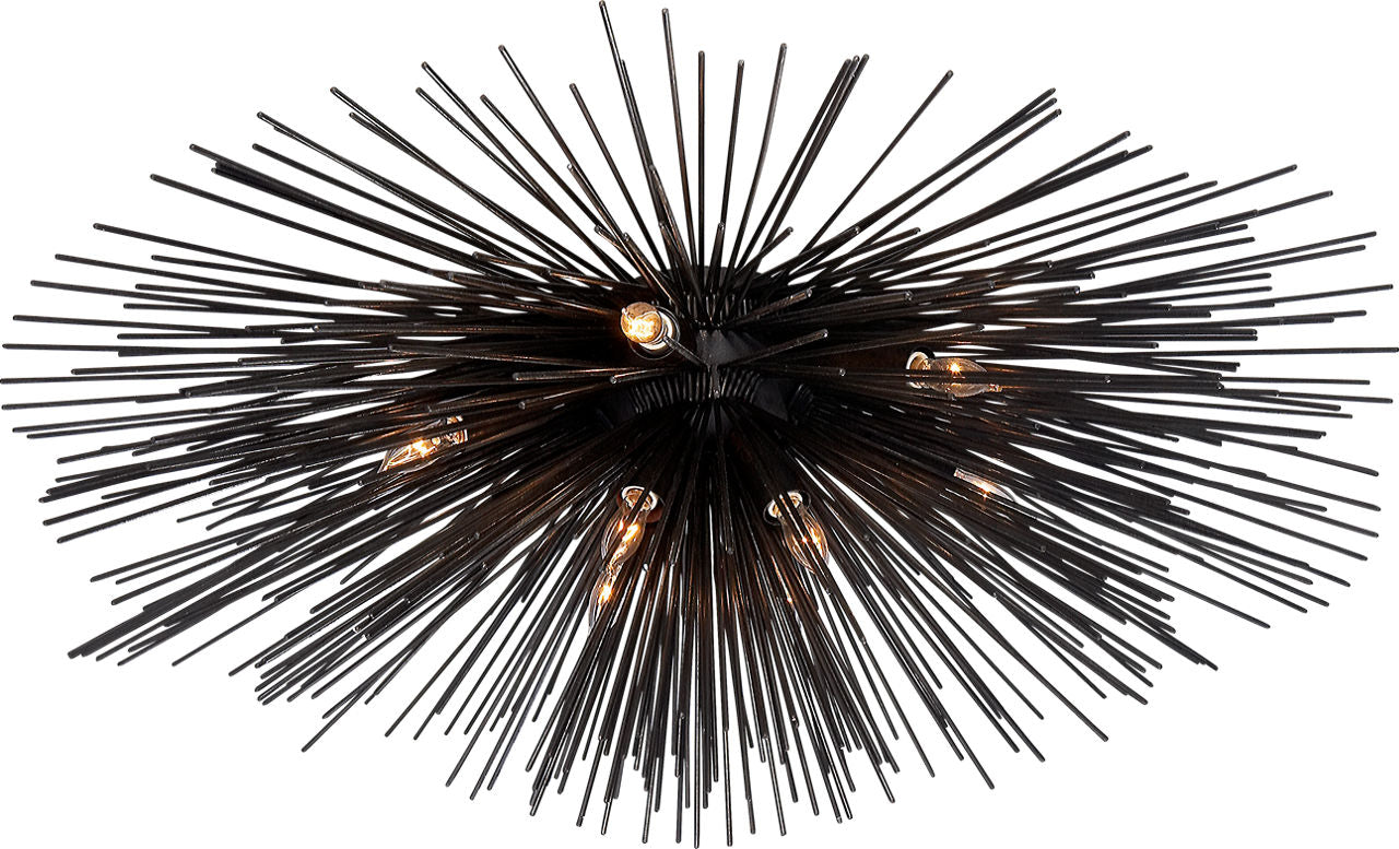 Strada Large Flush Mount | Aged Iron