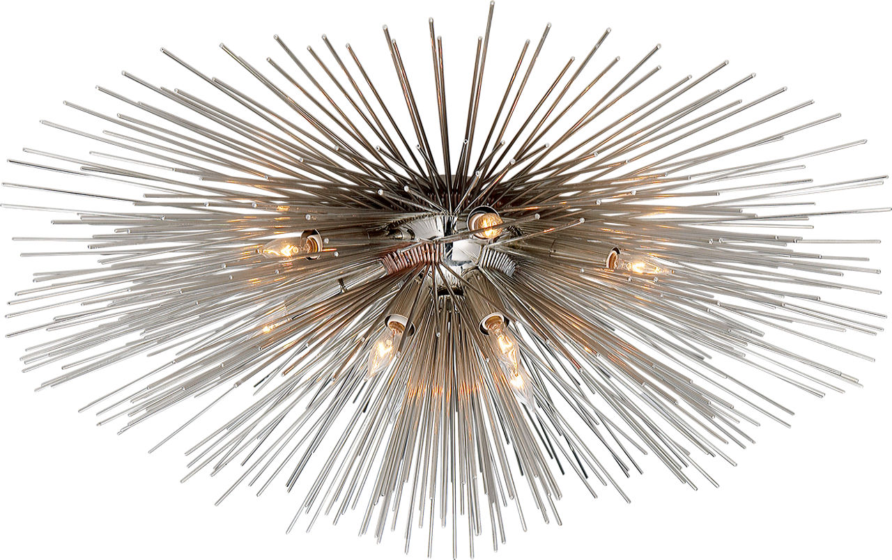 Strada Large Flush Mount | Polished Nickel