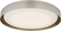 Precision 18" Round Flush Mount | Polished Nickel | White Glass