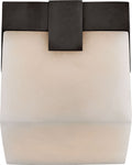 Covet 4.75" Solitaire Flush Mount | Bronze | Alabaster