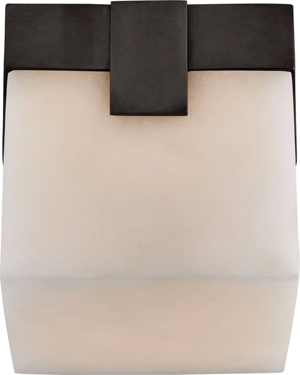 Covet 4.75" Solitaire Flush Mount | Bronze | Alabaster