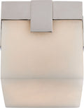 Covet 4.75" Solitaire Flush Mount | Polished Nickel | Alabaster