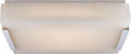 Covet Medium Flush Mount | Polished Nickel | Alabaster