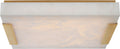 Covet Large Flush Mount | Antique-Burnished Brass | Alabaster
